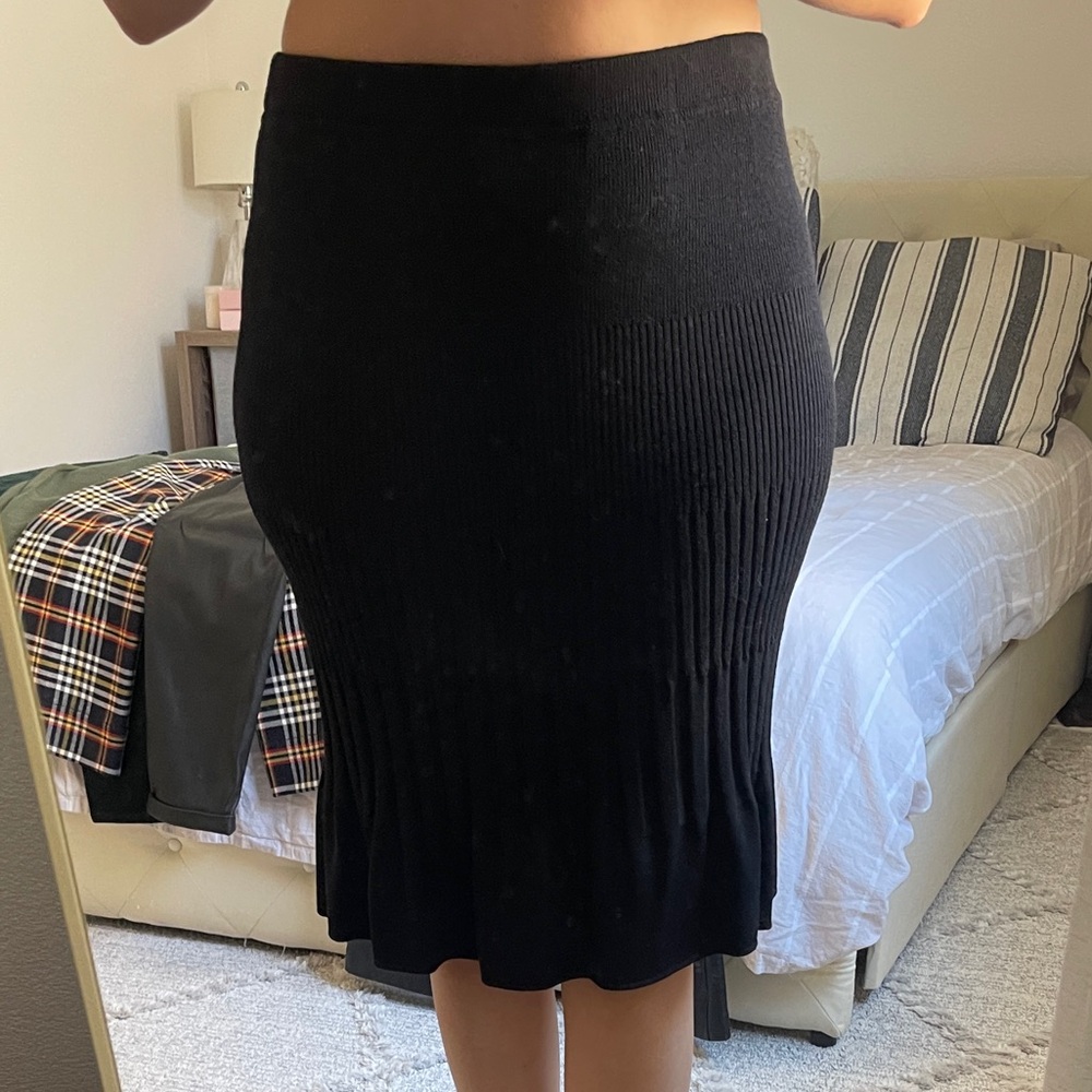 St. John Collection Black Pencil Skirt